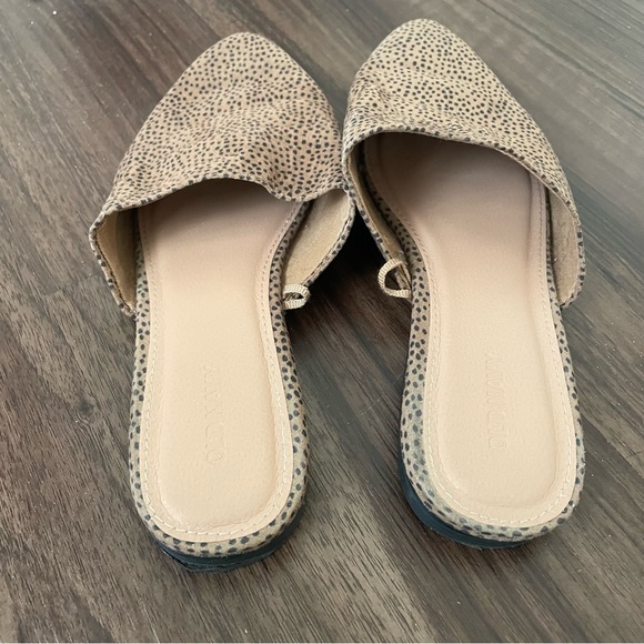 Faux-Suede Pointy-Toe Mule Flats For Women size US 8 in Cheetah Print - Picture 5 of 6